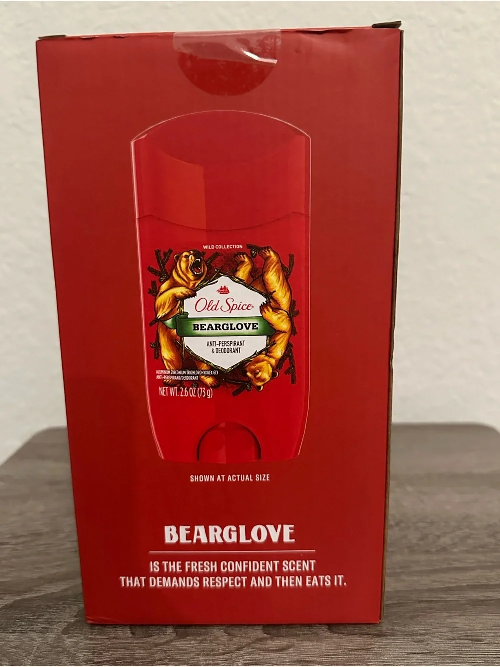 Old Spice Bearglove Brown Bear Figurine Deodorant Holder